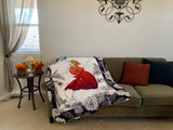 Foxy Lady Forest Heavyweight Fleece Sherpa Blanket