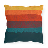 colorado sunrise pillow, colorado sunset pillow, colorado mountain pillow, colorado gradient pillow, sunset gradient pillow, sunrise gradient pillow, contour lines pillow, topography pillow, Mountain pillow, Mountain outdoor pillow, colorado pillow, colorado outdoor pillow, gradient pillow, gradient outdoor pillow, topography outdoor pillow, contour lines outdoor pillow