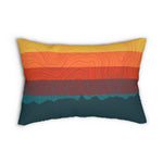 Spun Polyester Lumbar Pillow : Colorado Sunset on the Arapahoe Natl. Forest