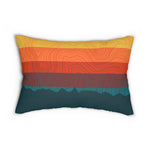 Spun Polyester Lumbar Pillow : Colorado Sunset on the Arapahoe Natl. Forest