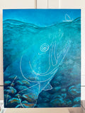 Brown trout artwork, Brown trout painting, Fly fishing art, Fly fishing wall art, Brown trout and mayfly art, Original trout painting, Wildlife river art, Acrylic fish painting, Wood panel fish art, Fly fishing home decor, Colorado fly fishing art, Mountain lodge fish artwork, Western wildlife artwork, Original acrylic brown trout painting on wood panel, Fly fishing wall decor for cabin or lodge, Wild brown trout rising to mayfly art, Hand signed fly fishing art print original, Gift for fly fisherman brown 