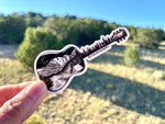 mt. blue sky sticker, mt. evans decal, mount evans sticker, mt. evans sticker, mount evans decal, acoustic guitar sticker, acoustic guitar decal, acoustic guitar illustration, acoustic guitar dotwork sticker, acoustic guitar line art sticker, campfire sticker, camping decal, campfire illustration, camping sticker, colorado sticker, colorado decal, colorado illustration, colorado camping sticker