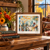 mountain biking art, autumn mountain bike painting, original acrylic mountain art, aspen forest painting, fall foliage artwork, Colorado mountain art, mountain bike wall art, gallery wood panel art, mountain biking gift, original aspen tree painting, mountain bike art, mountain bike artwork, fall aspen trees art, aspen tree art, autumn aspen tree art, fall mountain bike artwork