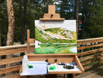St. Mary's Glacier Colorado artwork, hikers artwork, snowshoeing art, backpackers artwork. Columbine drawing, columbine flower painting, idaho springs colorado art, colorado artist, colorado art, colorado artwork, st marys glacier painting, columbine painting, colorado mountain painting