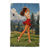 pinup golf towel, vintage golf towel, women’s golf towel, golf towel with cherries, cherry golf towel, retro golf towel, vintage pinup golf, golf accessories for women, unique golf towel, decorative golf towel, retro golf accessories, vintage golf accessories, pinup golf accessories, novelty golf towel, unique golf gifts, golfer gift for women, gift for female golfer, golf lover gift, stylish golf towel, fun golf accessories, collectible golf towel, mountain golf towel, Colorado golf towel