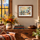 mountain biking art, autumn mountain bike painting, original acrylic mountain art, aspen forest painting, fall foliage artwork, Colorado mountain art, mountain bike wall art, gallery wood panel art, mountain biking gift, original aspen tree painting, mountain bike art, mountain bike artwork, fall aspen trees art, aspen tree art, autumn aspen tree art, fall mountain bike artwork