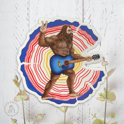 WHOLESALE : Colorado Flag Tree Ring Bigfoot Guitar