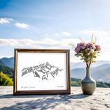 Mt. Elbert Line Art