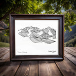 Telluride line art, Telluride black and white art, Telluride mountain illustration, Colorado mountain wall art, Telluride minimalist art, Black and white Colorado print, Telluride sketch print, Line art mountain landscape, Monochrome Telluride artwork, Colorado mountain drawing, Telluride fine art print, Mountain range line art, Telluride decor print, Black and white landscape illustration, Modern Telluride wall art