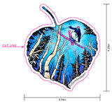 WHOLESALE: Sent with Love (Skier or Snowboarder inside Aspen Leaf)