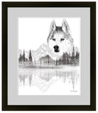 Juno; husky pet portrait, custom art, custom artwork, pet portrait, original artwork, custom pet portrait, original pet portrait