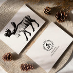 Moose Mountain Greeting Card; Greeting Card, colorado artist, colorado art, colorado artwork, moose card, mountain card, moose silhouette card, Colorado mountain card, moose greeting card, mountain greeting card, Colorado mountain greeting card, card with moose, card with mountain, thank you card, congratulations card, moose silhouette card, moose silhouette greeting card