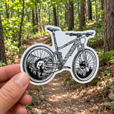 Grays and Torreys sticker, Colorado mountain bike sticker, mtb decal, mountain biking sticker, Colorado 14er sticker, Grays Peak sticker, Torreys Peak sticker, Colorado mountain sticker, topographic map sticker, topo line art, mountain bike decal, cycling sticker, MTB sticker, biking sticker, biking decal, Continental Divide art, 14er enthusiast gift, mountain biking gift, Colorado souvenir, outdoor adventure decal, mountain landscape sticker, mountain biking art
