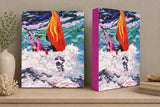 Colorado whitewater art, freestyle kayaking painting, FibArk Salida artwork, Arkansas River Colorado print, palette knife river art, outdoor adventure decor, colorful kayak painting, Colorado mountain artist