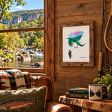 Ozarks on the Fly, Arkansas fly fishing art, Ozark fly fishing, Arkansas fishing art, Ozarks artwork, fly fishing artwork, fly fishing wall art, Arkansas river art, Ozark rivers, fly fisherman art, fishing wall decor, Arkansas artist, Ozark Mountains art, fly fishing gift, trout fishing art, handmade Arkansas art, Colorado artist Arkansas art, nature inspired artwork