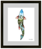 Salida Colorado art, Arkansas River fly fishing, S Mountain artwork, trout art, Colorado fly fisherman, Arkansas River trout, Salida wall art, Colorado fishing decor, trout silhouette artwork, Rocky Mountain fishing, spring runoff fishing, Salida Colorado gift.