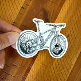 Grays and Torreys sticker, Colorado mountain bike sticker, mtb decal, mountain biking sticker, Colorado 14er sticker, Grays Peak sticker, Torreys Peak sticker, Colorado mountain sticker, topographic map sticker, topo line art, mountain bike decal, cycling sticker, MTB sticker, biking sticker, biking decal, Continental Divide art, 14er enthusiast gift, mountain biking gift, Colorado souvenir, outdoor adventure decal, mountain landscape sticker, mountain biking art