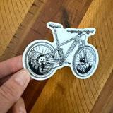 Grays and Torreys sticker, Colorado mountain bike sticker, mtb decal, mountain biking sticker, Colorado 14er sticker, Grays Peak sticker, Torreys Peak sticker, Colorado mountain sticker, topographic map sticker, topo line art, mountain bike decal, cycling sticker, MTB sticker, biking sticker, biking decal, Continental Divide art, 14er enthusiast gift, mountain biking gift, Colorado souvenir, outdoor adventure decal, mountain landscape sticker, mountain biking art