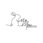 Rabbits Ink, alcohol ink artist, logo design, continuous line rabbit, rabbit art, bunny art, butterfly logo, butterfly art