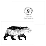  Bear silhouette card, bear silhouette greeting card, Bearing it in Colorado Greeting Card; Greeting Card, colorado artist, colorado art, colorado artwork, bear card, bear greeting card, colorado greeting card, mountain greeting card, card with bear, card with mountain, thank you card, congratulations card, bear silhouette card, bear silhouette greeting card