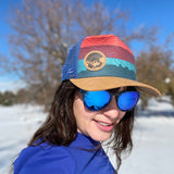 colorado flag hat, colorado flag trucker hat, mt blue sky hat, mount blue sky trucerk hat, mt. evans hat, mount evans trucker hat, contour lines hat, colorado mountains hat, colorado mountains trucker hat, idaho springs colorado hat, idaho springs colorado trucker hat, mountain hat, mountain trucker hat, mountain and river hat, mountain and river trucker hat, colorado sunrise hat, colorado sunset hat, colorado sunrise trucker hat, colorado sunset trucker hat