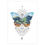 butterfly card, butterfly greeting card, mountain card, mountain greeting card, colorado mountain card, colorado mountain greeting card, twin lakes colorado card, twin lakes colorado greeting card, leadville colorado card, leadville colorado greeting card,  Feminine dotwork card, fair isle dotwork greeting card, Scandinavian dot card, simple dotwork greeting card