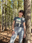 Women's Cropped T-Shirt : Idaho Springs Colorado Mountain