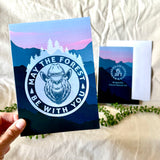 Smokey the Bear greeting card, smokey greeting card, funny smokey the bear greeting card, star wars greeting card, Smokey the Bear card, smokey card, funny smokey the bear card, star wars card