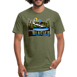 Unisex 50/50 T-Shirt : St. Mary's Glacier - heather military green; St. Marys Glacier Colorado t-shirt, colorado glacier hike t-shirt, snowshoeing t-shirt, backpacking t-shirt, glacier t-shirt, st marys glacier t-shirt, colorado mountain t-shirt, colorado t-shirt, colorado hike t-shirt, St. Marys Glacier Colorado shirt, colorado glacier hike shirt, snowshoeing shirt, backpacking shirt, glacier shirt, st marys glacier shirt, colorado mountain shirt, colorado shirt, colorado hike shirt