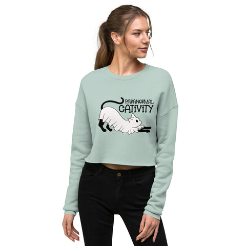 Paranormal cativity sweatshirt, funny cat sweatshirt, funny ghost cat sweatshirt, halloween sweatshirt, ghost cat sweatshirt