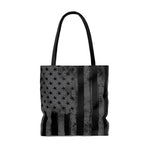 black and gray grunge american flag shopping tote, grunge american flag shopping tote, american flag shopping tote, flag shopping tote, usa shopping tote, merica grocery bag, patriotic grocery bag