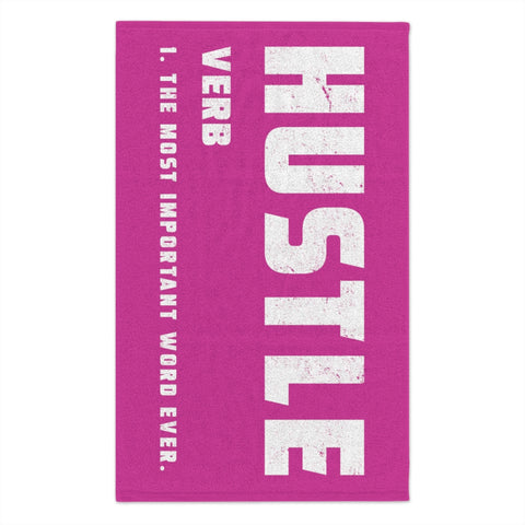 hustle towel, hustle rally towel, motivational towel, motivational rally towel, hstl rally towel