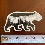 Bearing it in Colorado Sticker, bear sticker, mountain sticker, colorado mountain sticker, bear silhouette sticker, bear car sticker, bear bumper sticker, bear laptop sticker, bear computer sticker, bear vinyl sticker