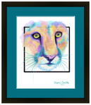 Cougar artwork, cat art, mountain lion art, puma art, watercolor cougar, colorado artist, colorado art, colorado artwork