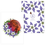 Columbine Blood Moon greeting card, columbine greeting card, full moon greeting card, blood moon greeting card, dotwork moon card, columbine card, butterfly card, columbine moon card, floral moon greeting card, floral moon card, flower moon card, flower moon greeting card