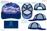Competing for Attention Trucker Hat; mountain and galaxy, vail trucker hat, vail hat