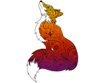 Artwork: Magnet Fox : henna, paisley, mandala, Mandelbrot