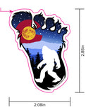 Colorado flag Bigfoot sticker, colorado flag big foot sticker, colorado flag yeti sticker, colorado flag Sasquatch sticker, Colorado flag sticker, yeti sticker, Sasquatch sticker, Bigfoot sticker, big foot sticker, Bigfoot slap, big foot slap, yeti slap