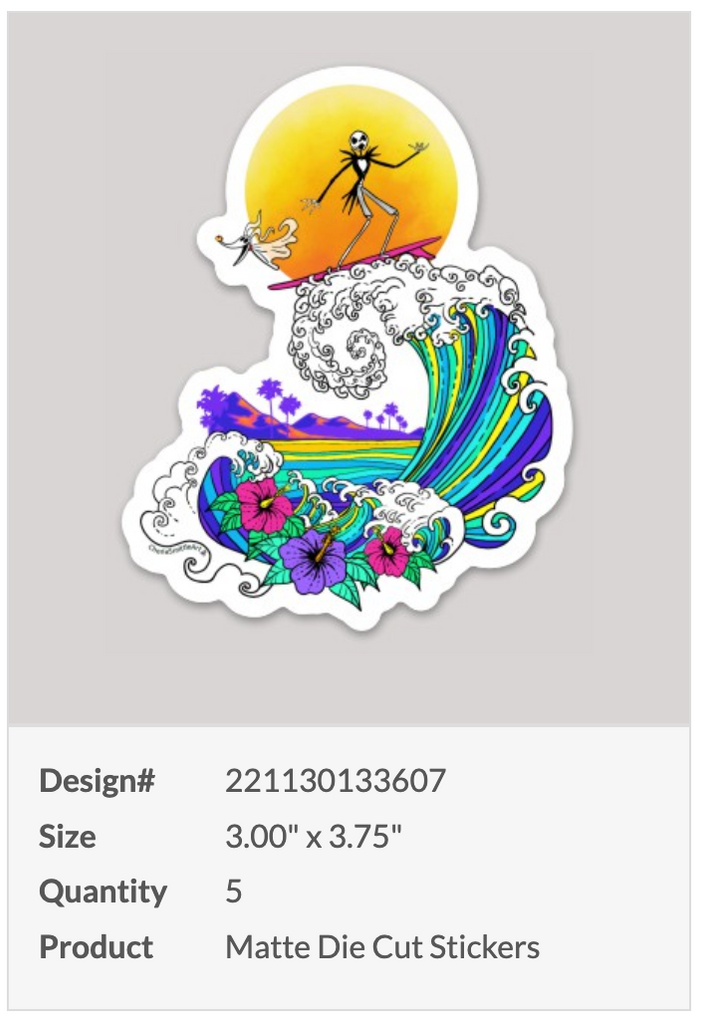 Jack Point Sticker Sticker : Jack & Zero – CherieSmittleArt