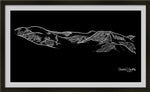 Loveland Ski Area line art, loveland line art, Continental divide line art, colorado mountain line art, colorado artist