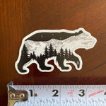 Bearing it in Colorado Sticker, bear sticker, mountain sticker, colorado mountain sticker, bear silhouette sticker, bear car sticker, bear bumper sticker, bear laptop sticker, bear computer sticker, bear vinyl sticker
