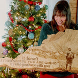 Commission : Man with his dog looking over a mountain range with Rabbit Ears Pass contour lines in the sky. dog pyrography, dog wood burning, man wood burning, man pyrography, mountain pyrography, mountain wood burning, contour lines wood burning, contour lines pyrography, text pyrography, text wood burning