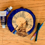 Wolf howling at the moon pyrography, Wolf howling at the moon wood burning, full moon wood burning, wolf howling wood burning, full moon pyrography, wolf howling pyrography, dog pyrography, dog wood burning, painted night sky with stars