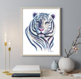 Chinese New Year art, lunar new year art, tiger art, pantone art, bengal tiger art, year of the tiger art, very peri color of the year art, Chinese New Year artwork, lunar new year artwork, tiger artwork, pantone artwork, bengal tiger artwork, year of the tiger artwork, very peri color of the year artwork, tiger drawing, bengal tiger drawing