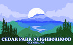 Cedar Park Neighborhood logo design
