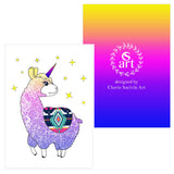 Llamacorn : a mythical creature made up of a llama and unicorn, AKA Unillama. llama silhouette, unicorn silhouette, llamacorn silhouette, llama greeting card, unicorn greeting card, llamacorn greeting card, llama card, unicorn card, llamacorn card, , funny llamacorn, funny llama, funny unicorn