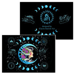 Moon Goddess greeting card, Moon Phase greeting card, Tarot Card greeting card, Celestial greeting card, Constellation greeting card, Zodiac greeting card, American Traditional greeting card, Old School greeting card, Butterfly greeting card, Lunar Moth greeting card, Crystal greeting card, Moon and Sun greeting card