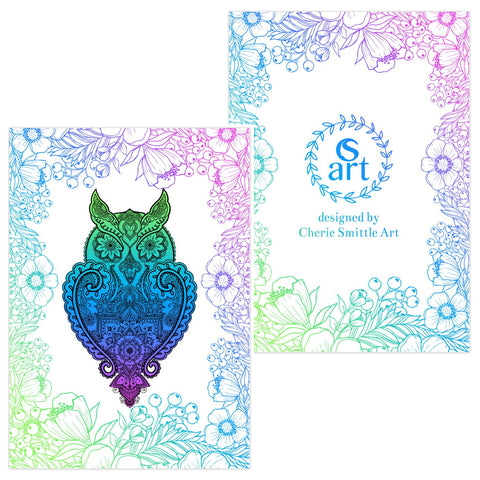 greeting card, owl card, owl thank you card, owl greeting card, mandala greeting card, henna greeting card, thank you card, congratulations card, condolence card, birthday card, owl art, owl artwork, owl design, owl silhouette, mandala owl silhouette