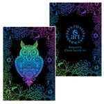 owl greeting card, owl card, floral card, floral greeting card, mandala card, mandala greeting card, mandala owl greeting card