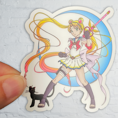 WHOLESALE Sticker : Sailor Moon and Sakura Mashup